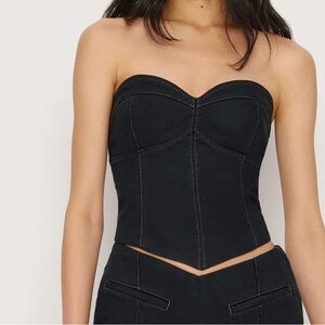 Reformation Kamila Denim Top